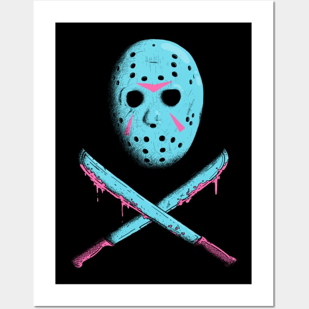 Jason Skull and crossbones Wall Art by Grody Ghost: Banned Items